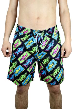 Plážové kraťasy MAUI Aggro Pool Board Black