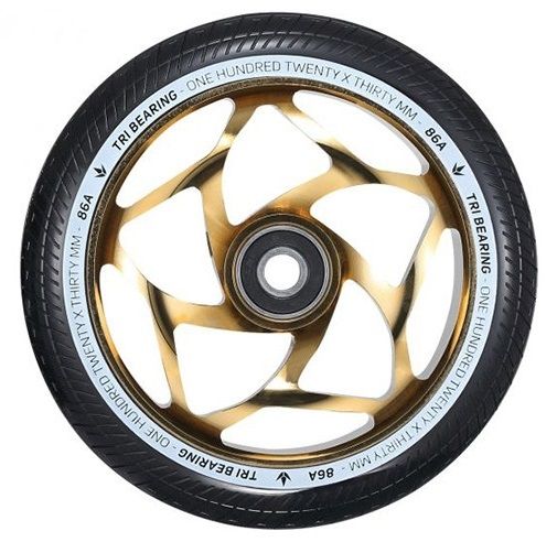 Blunt Tri Bearing 120 Wheel Black Gold